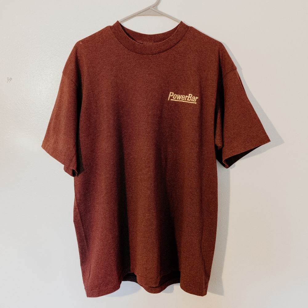 Power bar embroidered oversized tee shirt
